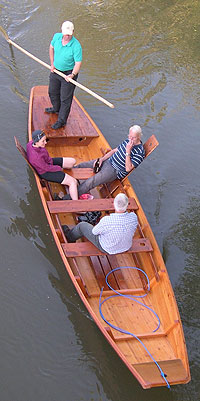 Blaubeurer Stocherkahn von oben